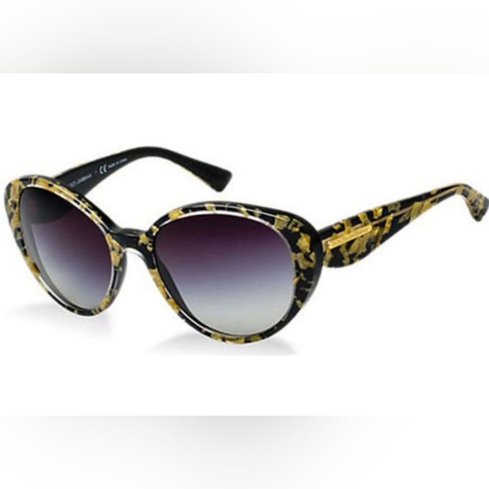 Dolce And Gabbana Black and Gold Sunglasses